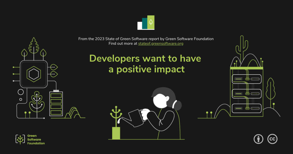 Developers want to have a positive impact