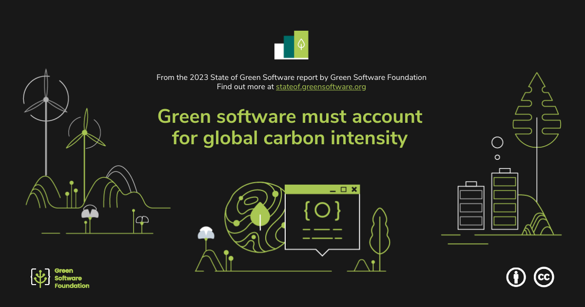 Green software must account for global carbon intensity